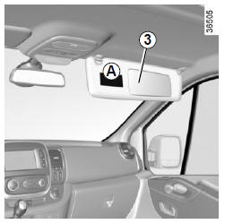 Renault Trafic. Sécurité enfants : désactivation, activation airbag passager avant