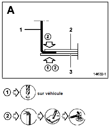 Renault Trafic. Composition de la piece de rechange