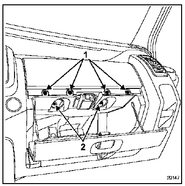 Renault Trafic. Module airbag passager
