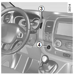 Renault Trafic. Véhicules avec carte renault