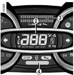 Renault Trafic. Indicateur de vitesse 2 (km ou miles par heure)