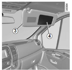 Renault Trafic. Rétroviseur additionnel 4 (suivant véhicule)