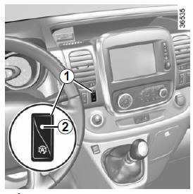 Renault Trafic. Désactivation, activation de la fonction