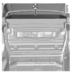 Renault Trafic. Rangement supérieur de cellule arrière 36