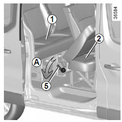 Renault Trafic. Banquette arrière : fonctionnalités