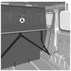 Renault Trafic. Pose du filet de séparation a derrière les sièges arrière