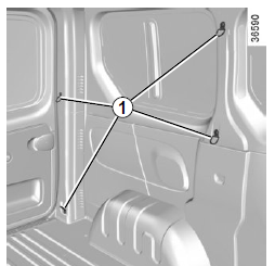 Renault Trafic. Transport d'objets dans la cellule arrière