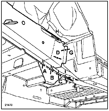 Renault Trafic. Composition de la piece de rechange