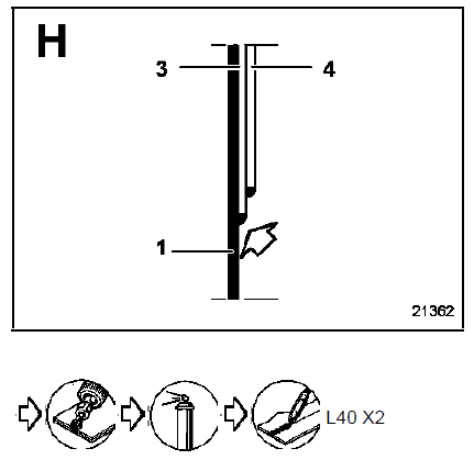 Renault Trafic. Composition de la piece de rechange