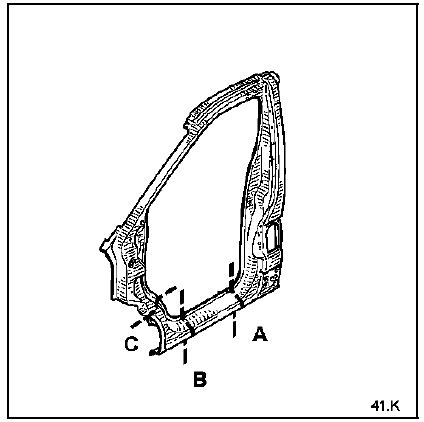 Renault Trafic. Composition de la piece de rechange