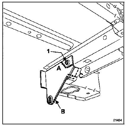 Renault Trafic. Remplacement partiel du support d'anneau uniquement