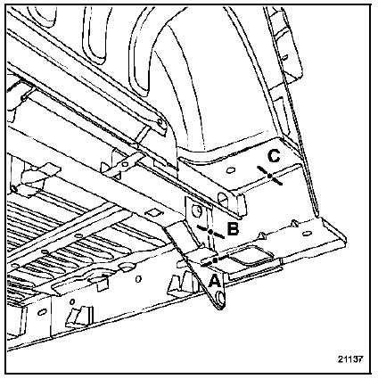 Renault Trafic. Composition de la piece de rechange