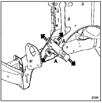 Renault Trafic. Support de fixation inférieure d'aile avant