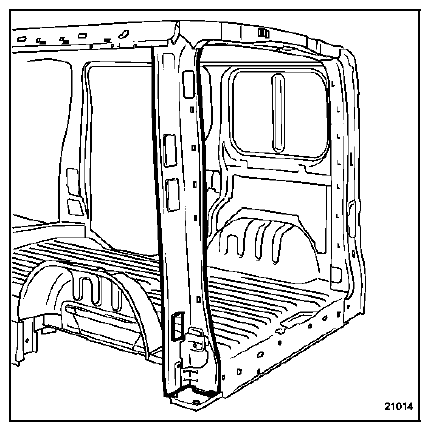 Renault Trafic. Pied arrière