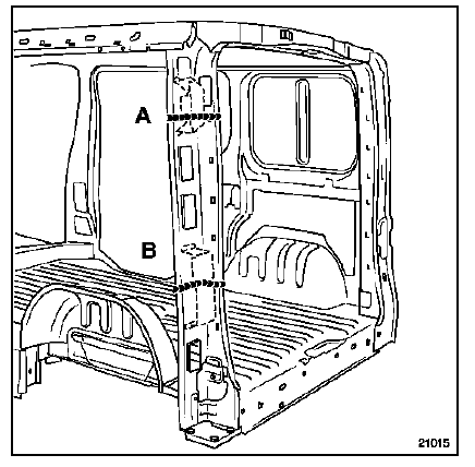 Renault Trafic. Pied arrière