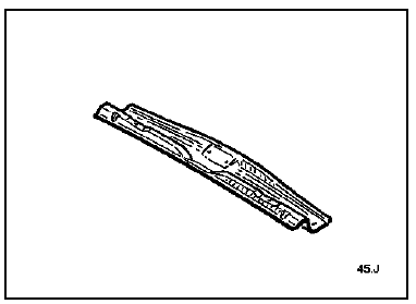 Renault Trafic. Doublure de traverse arrière de pavillon arrière
