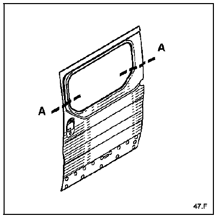 Renault Trafic. Panneau de porte latérale coulissante