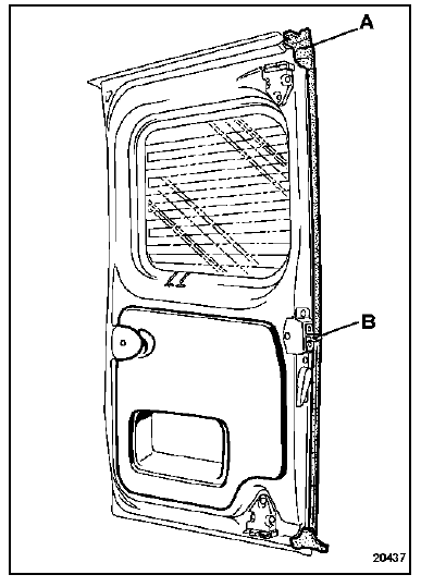 Renault Trafic. Porte droite