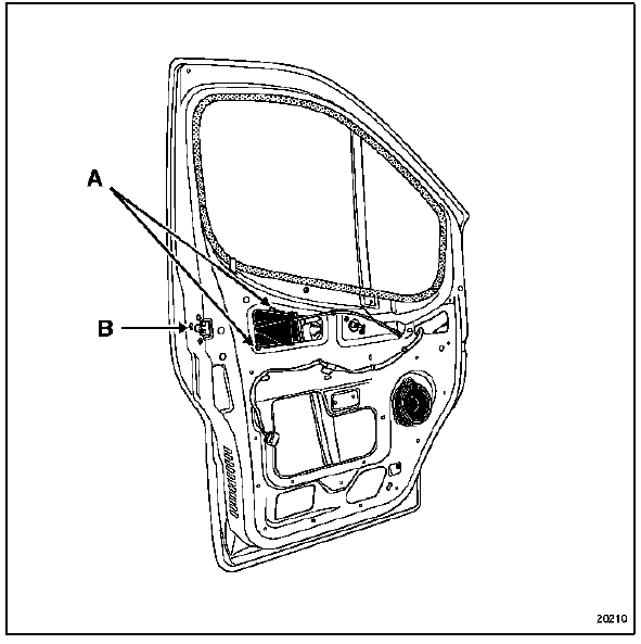 Renault Trafic. Serrure de porte avant