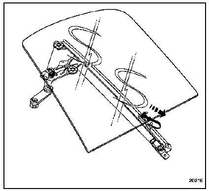 Renault Trafic. Lève-vitre de porte avant