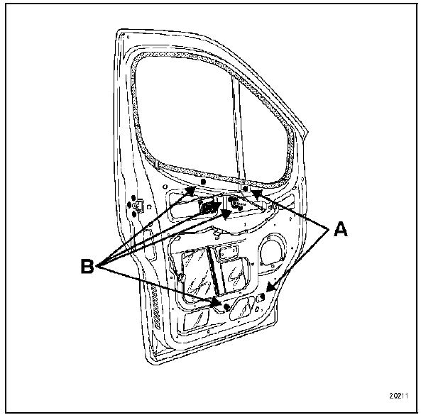 Renault Trafic. Lève-vitre de porte avant