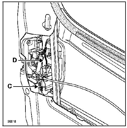 Renault Trafic. Serrure de porte avant