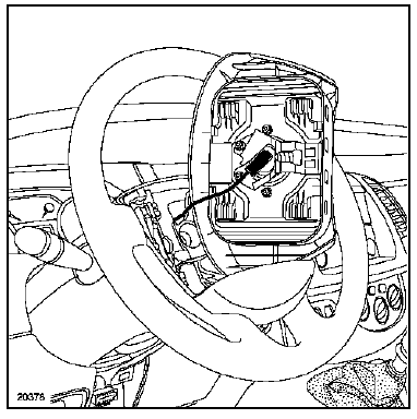 Renault Trafic. Particularités de l'airbag conducteur