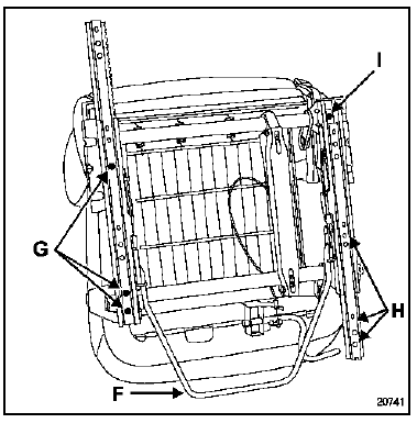 Renault Trafic. Réhausse et glissières de siège