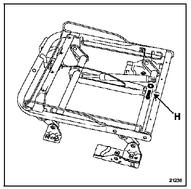 Renault Trafic. Vérin de réglage en hauteur de siège