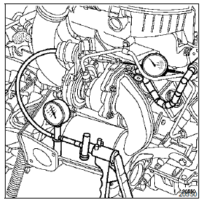 Renault Trafic. Contrôle de la pression de calibrage