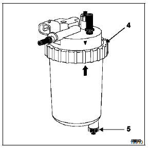 Renault Trafic. Filtre à carburant