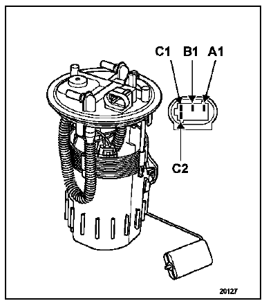 Renault Trafic. Détecteur de niveau de carburant