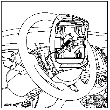 Renault Trafic. Particularités de l'airbag conducteur