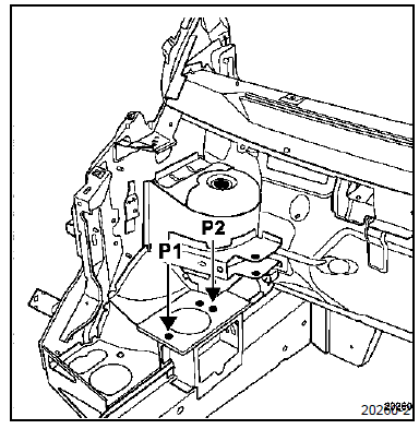 Renault Trafic. Fixation moteur