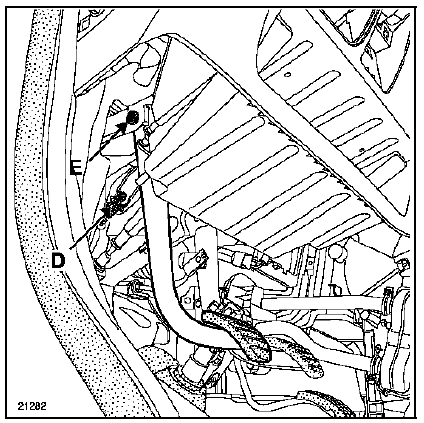 Renault Trafic. Pédale de débrayage