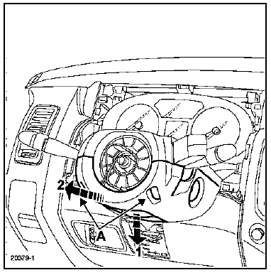 Renault Trafic. Colonne de direction