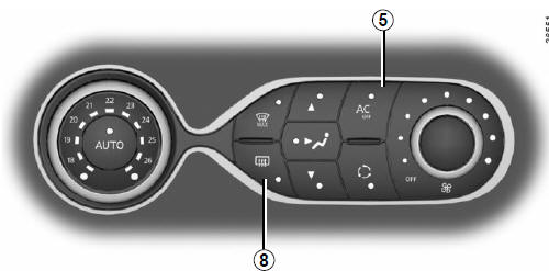 Appuyez sur la touche 8, le témoin intégré
