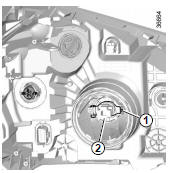 Tournez d'un quart de tour le cache b.