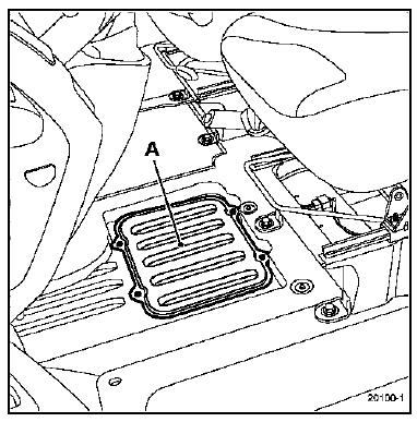 Nota : la batterie étant située sous le siège gauche, il