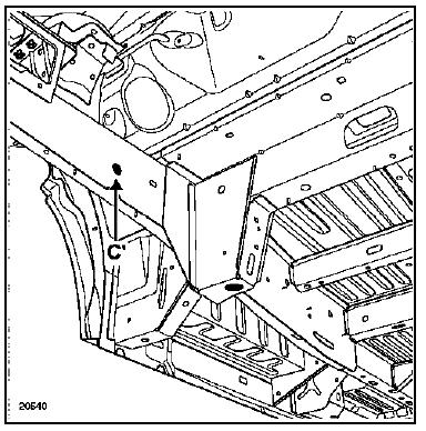Le calibre est centré et fixé dans le trou de fixation de