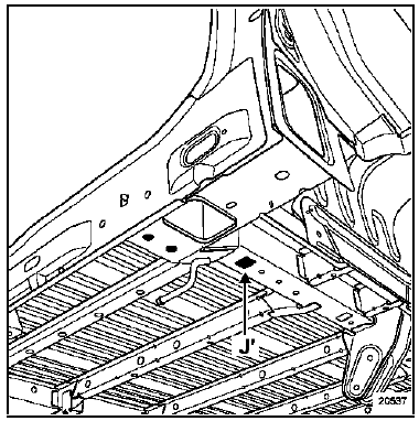 Le calibre vient en appui sous le longeron et est centré