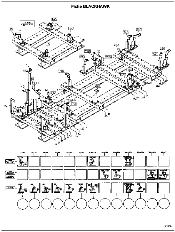 References des outillages specifiques