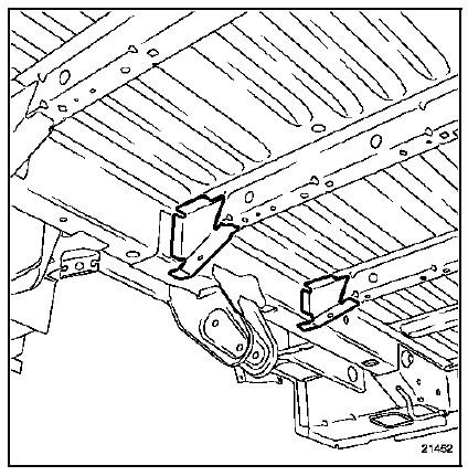 Gousset de fixation de siège arrière
