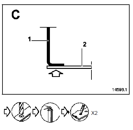 Préparation de la pièce de rechange