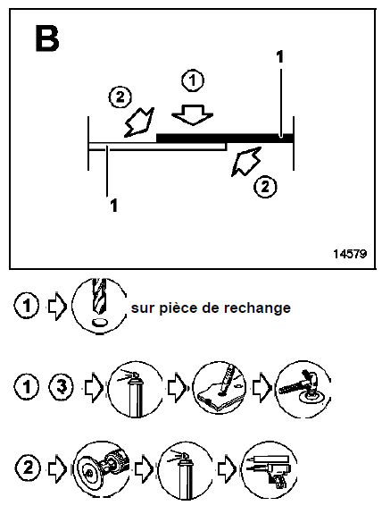 Nota : le nombre de points de bouchonnage n'est pas