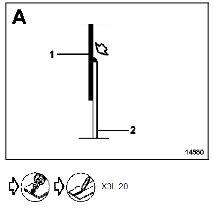 Particularités avec pavillon de cabine en position