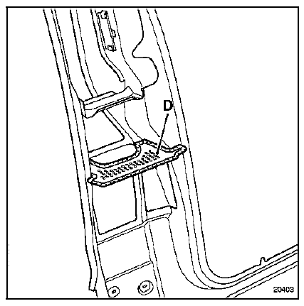 Nota : l'insert (d) est à positionner sur la pièce de