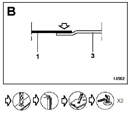 Nota : les deux bouchonnages sont à réaliser de