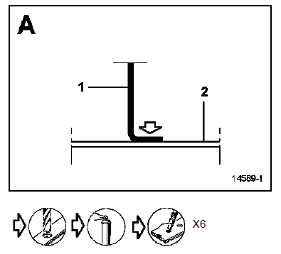 Traverse arrière de pavillon arrière