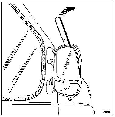 Insérer l'outil car. 1363, Prendre appui sur le bord de